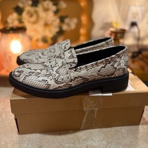 Snakeskin Loafers